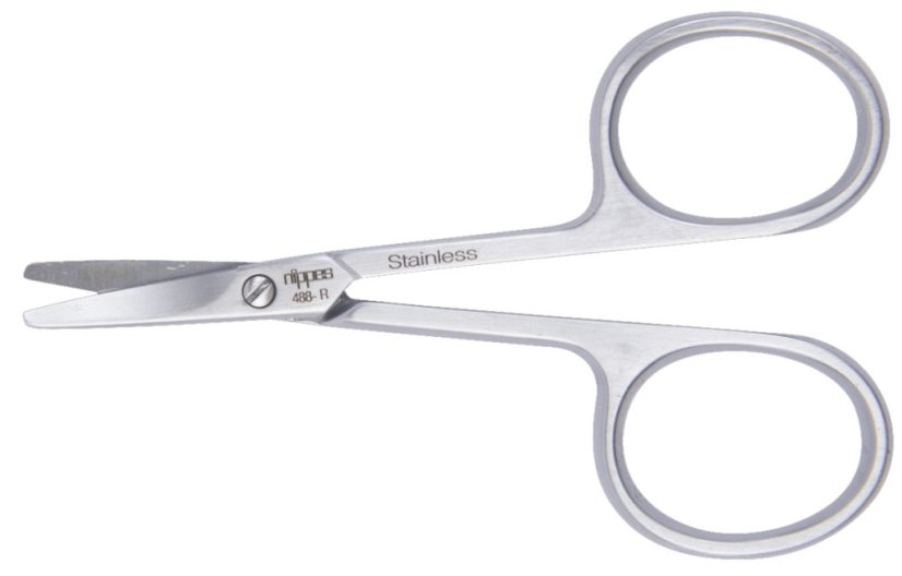 Nožnice detské zahnuté, okrúhle, nerez 8 cm NIPPES Solingen