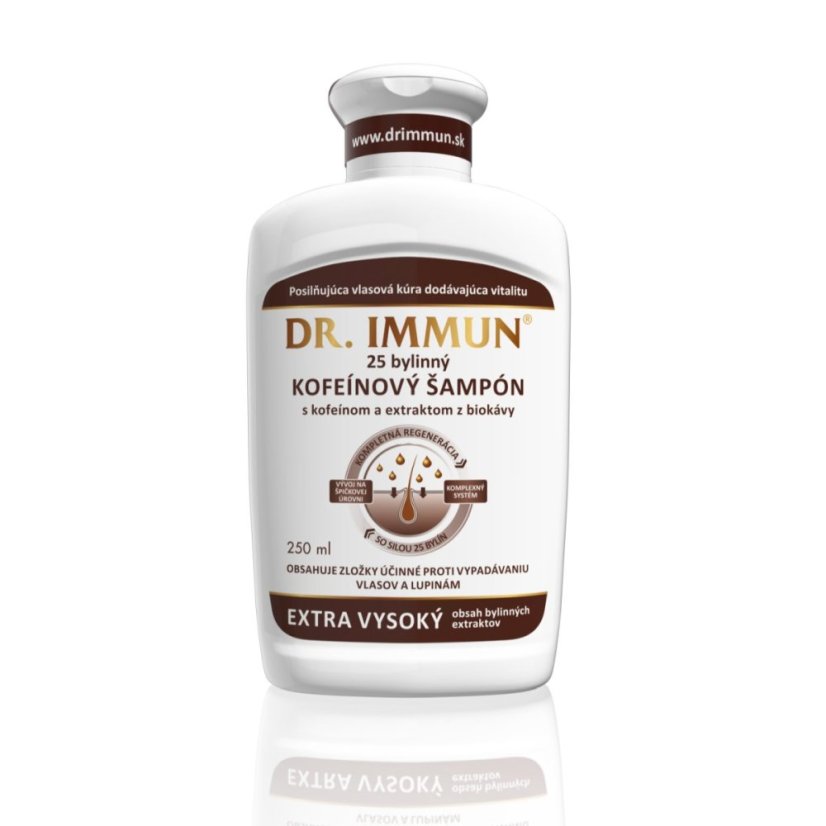 DR. IMMUN 25 bylinný šampón s kofeínom & extraktom z kávy DR. IMMUN 25 bylinný šampón s kofeínom & extraktom z kávy