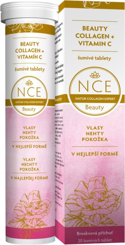 Beauty Collagen + vitamín C šumivé tablety 20 tbl