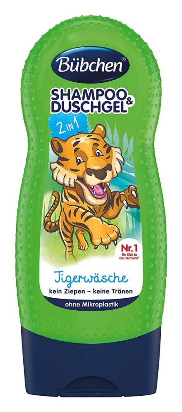 Bübchen Kids „Tiger Wash“ 2-v-1 šampón & sprchový gél 230 ml