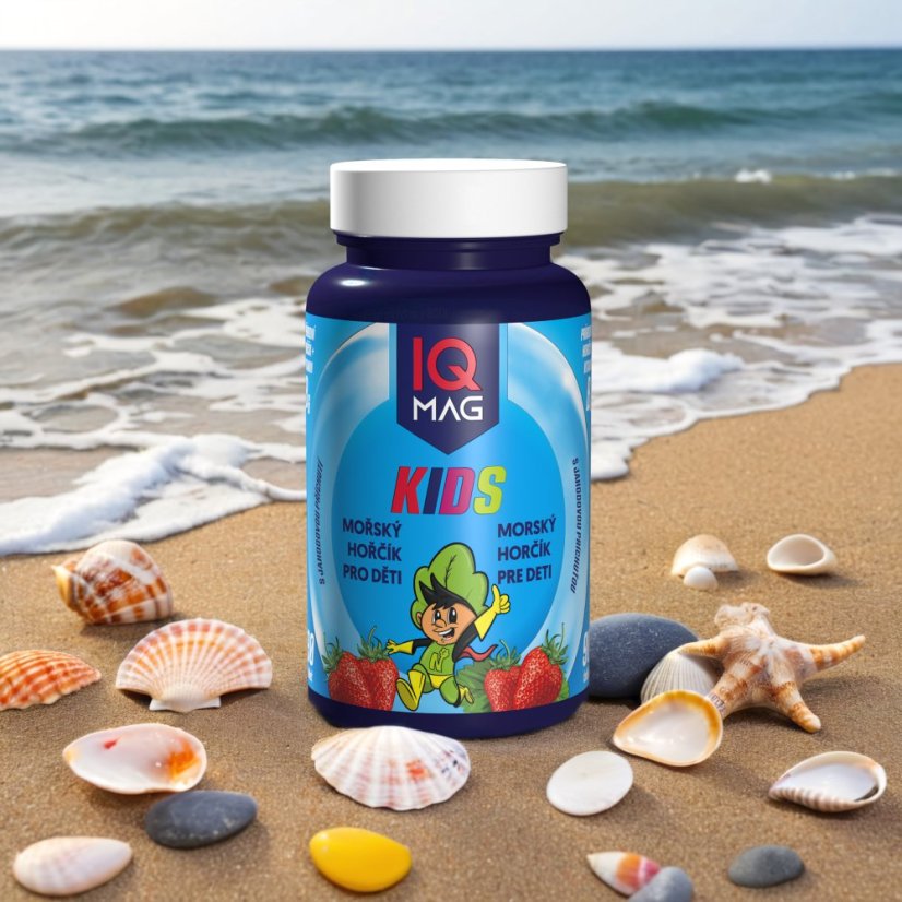 IQ Mag KIDS morský horčík pre deti s jahodovou príchuťou 90 cps
