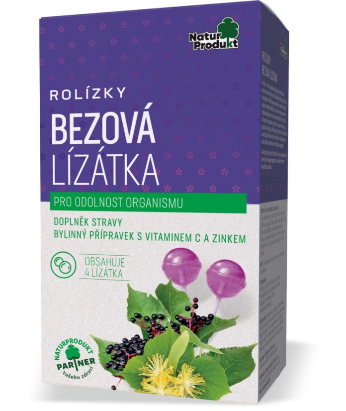 Rolízky lízanky z bazy čiernej 4 ks Rolízky lízanky z bazy čiernej 4 ks