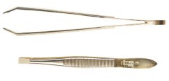 Pinzeta rovná, lomená, pozlátená 8 cm NIPPES Solingen