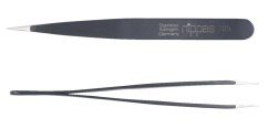 Pinzeta špicatá, lakovaná, čierna, nerez 9,5 cm NIPPES Soling