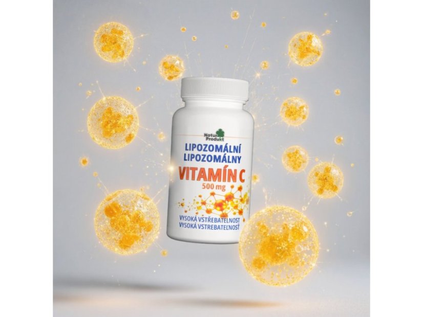 Naturprodukt Lipozomálny vitamín C 500 mg 60 kapsúl