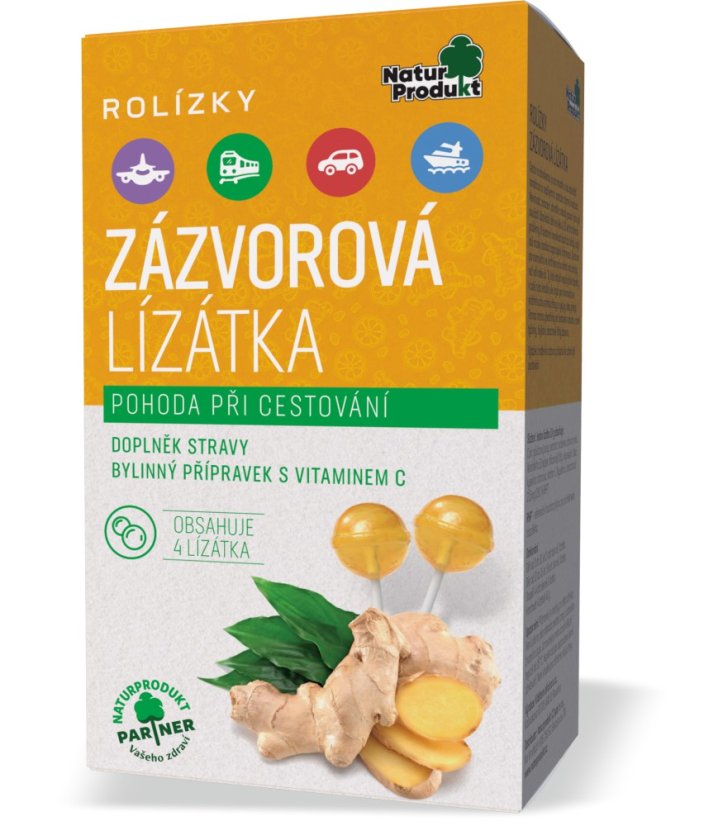 Zázvorové lízanky 4 ks