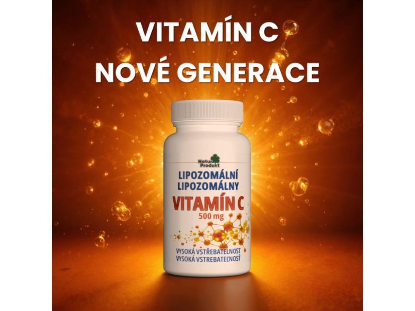 Naturprodukt Lipozomálny vitamín C 500 mg 60 kapsúl