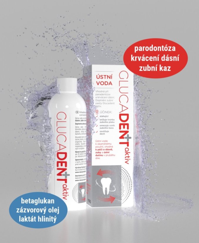 Ústna voda Glucadent+