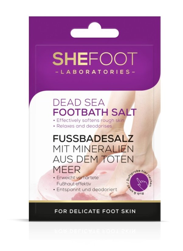 Soľ do kúpeľa na nohy z Mŕtveho mora 55 g SheFoot