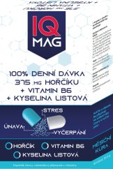 IQ Mag horčík 375 mg + B6 + kys. listová kapsula 30 cps