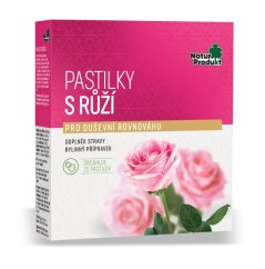 Naturprodukt pastilky s ružou 20 pást