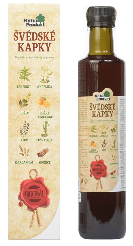Naturprodukt Švédske kvapky 500 ml Naturprodukt Švédske kvapky 500 ml