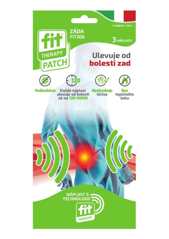 Náplasť Chrbát 3 ks FIT Therapy