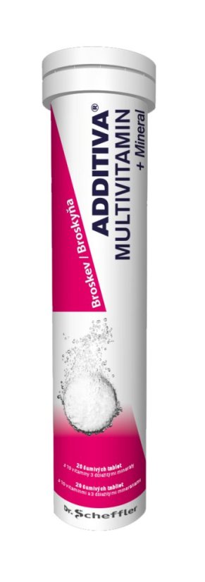 Multivitamín + Mineral Broskyňa šum. tablety 20 ks
