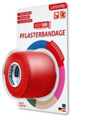 Náplasť BUDDYCARE 5cm x 4,5m červená 1 ks