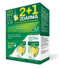 Naturprodukt Izofet Slim šumivé tablety 2+1 zadarmo