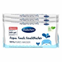 Bübchen Aqua Touch vlhké obrúsky 3×48 ks