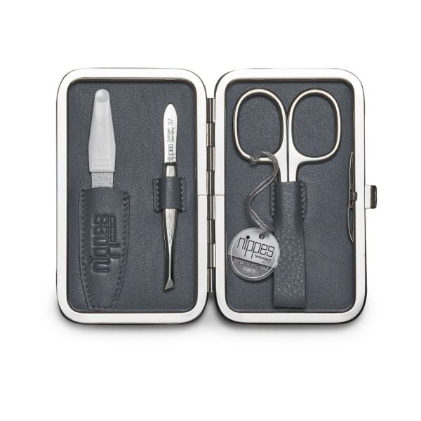 Manikúra Solingen Vintage – luxusná 3 dielna manikúra v šedom puzdre