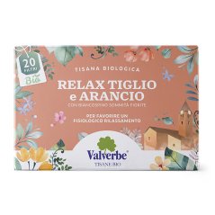 Valverbe Relax Lipa & pomaranč BIO bylinný čaj 20 sáčkov (20 g)